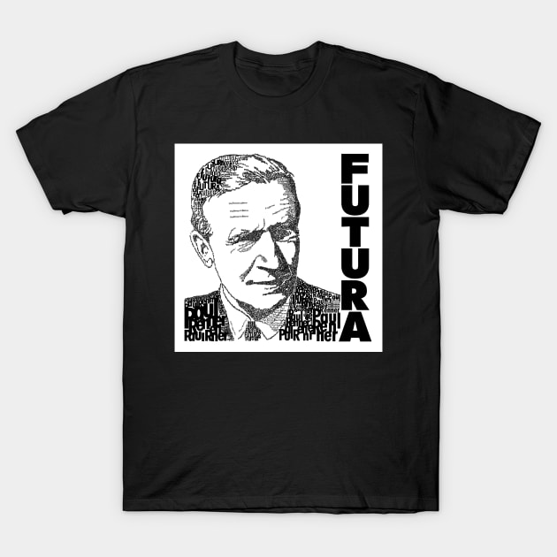 Futura Font Paul Renner Portrait T-Shirt by eShirtLabs